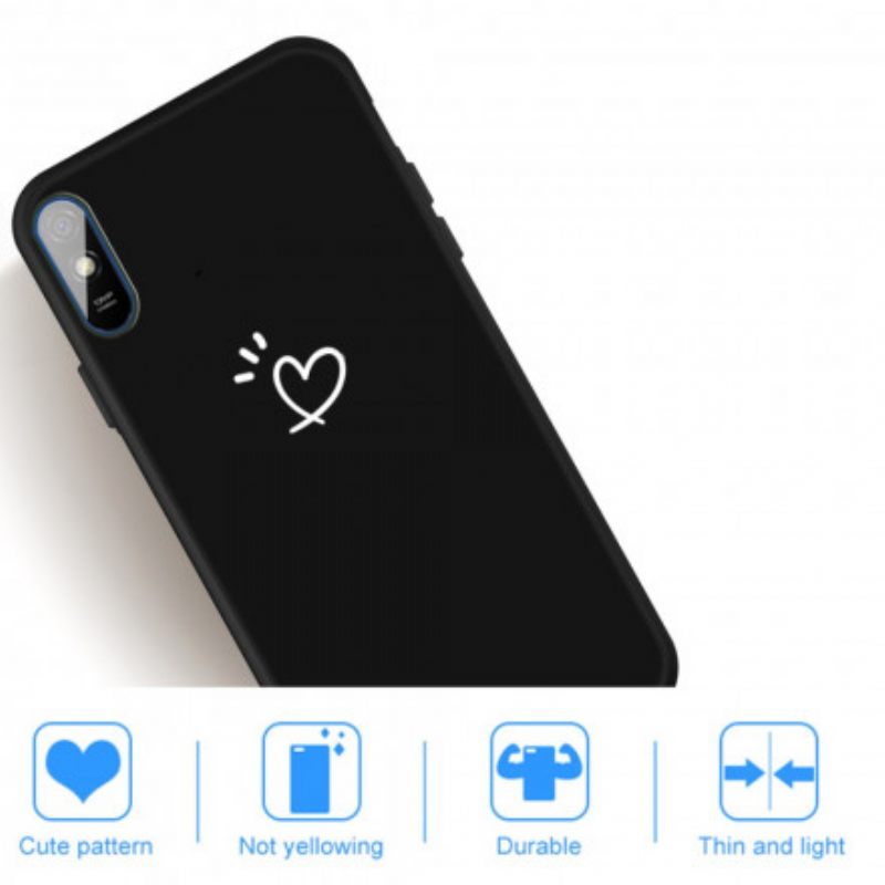 Kuori Xiaomi Redmi 9A Silicone Beating Heart