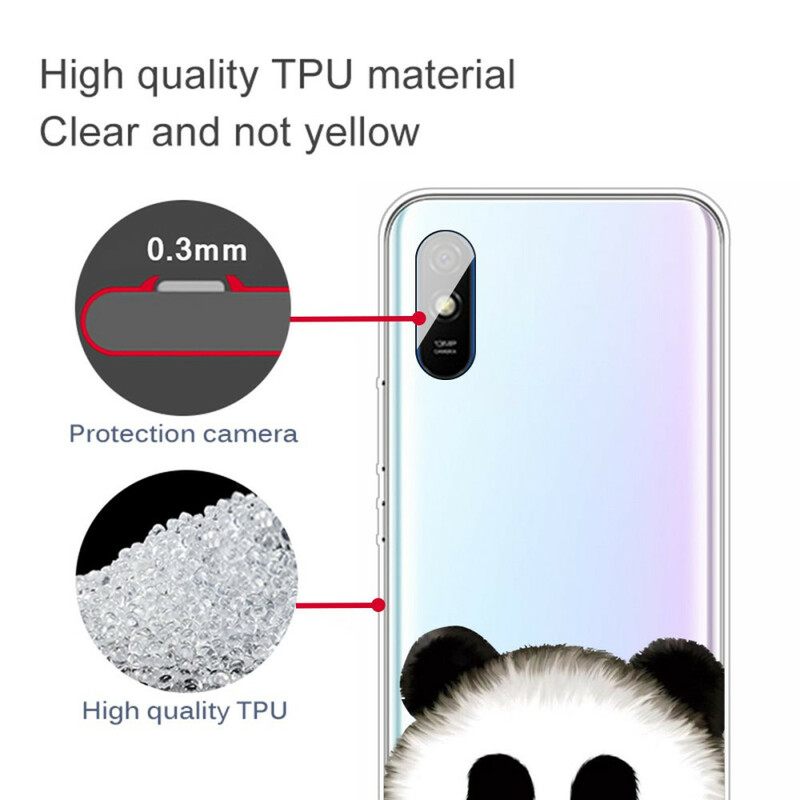 Kuori Xiaomi Redmi 9A Transparent Panda