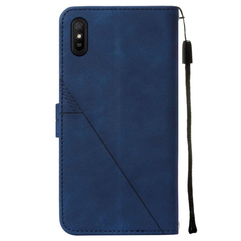 Nahkakotelo Xiaomi Redmi 9A Pyramid Leather Effect