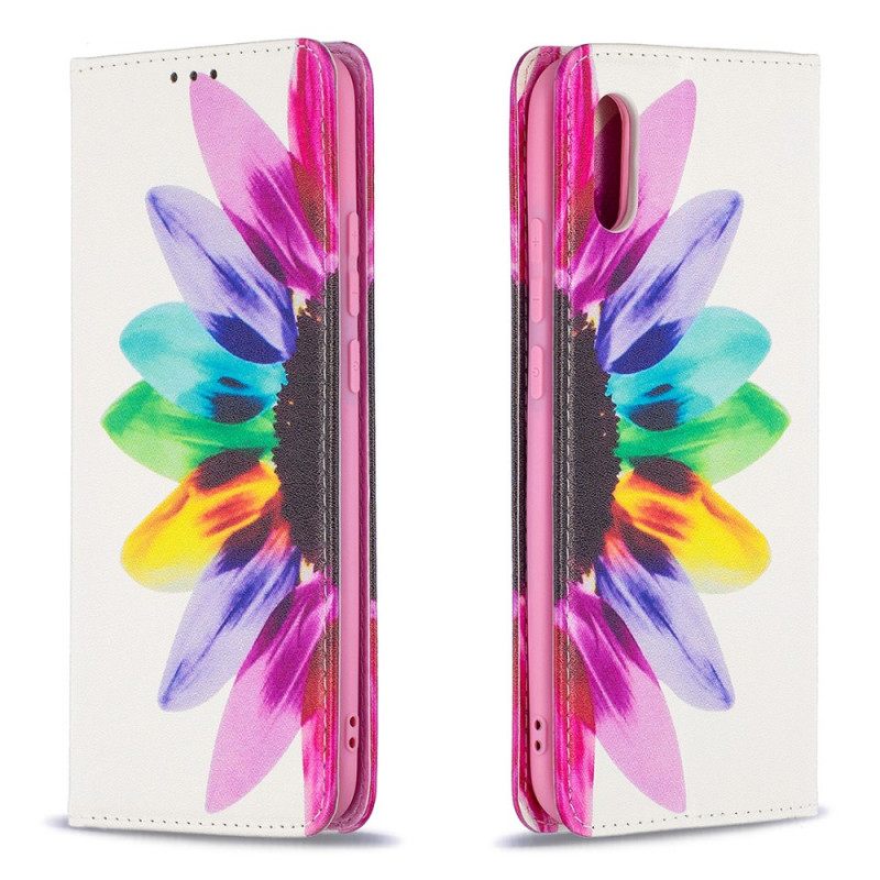 Puhelinkuoret Xiaomi Redmi 9A Kotelot Flip Flower Watercolour