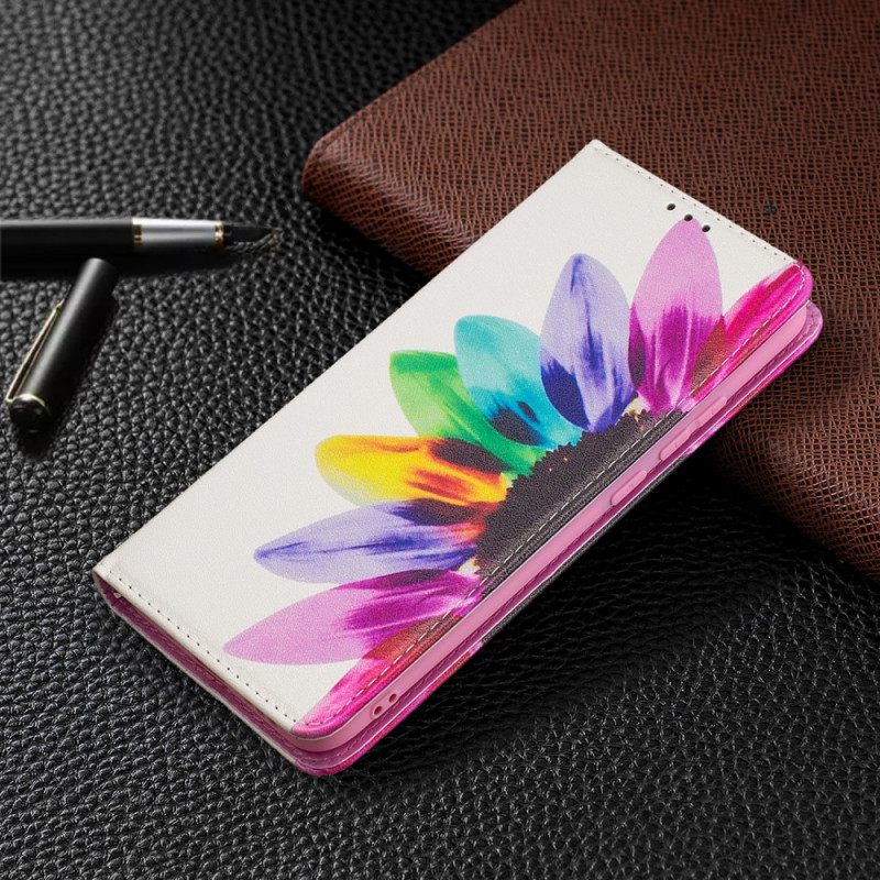 Puhelinkuoret Xiaomi Redmi 9A Kotelot Flip Flower Watercolour