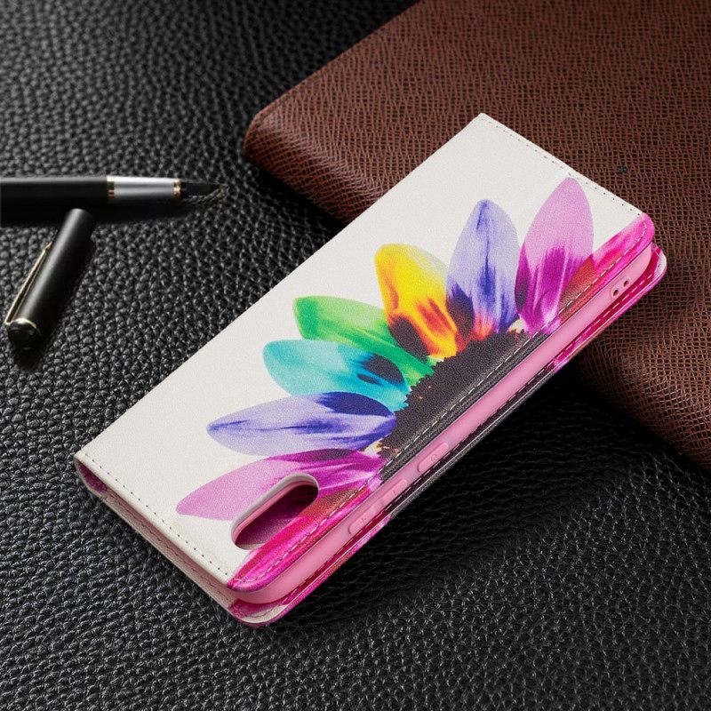 Puhelinkuoret Xiaomi Redmi 9A Kotelot Flip Flower Watercolour