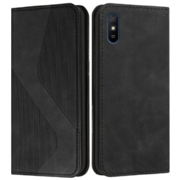 Puhelinkuoret Xiaomi Redmi 9A Kotelot Flip Style Leather S-design