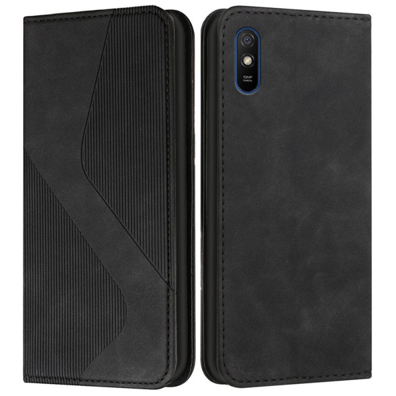 Puhelinkuoret Xiaomi Redmi 9A Kotelot Flip Style Leather S-design