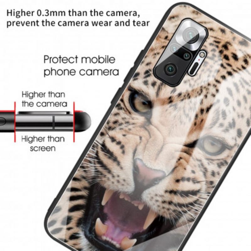 Case Xiaomi Redmi Note 10 Pro Leopard Tempered Glass