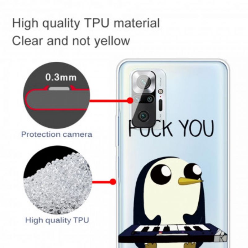 Case Xiaomi Redmi Note 10 Pro Penguin Haista Vittuun