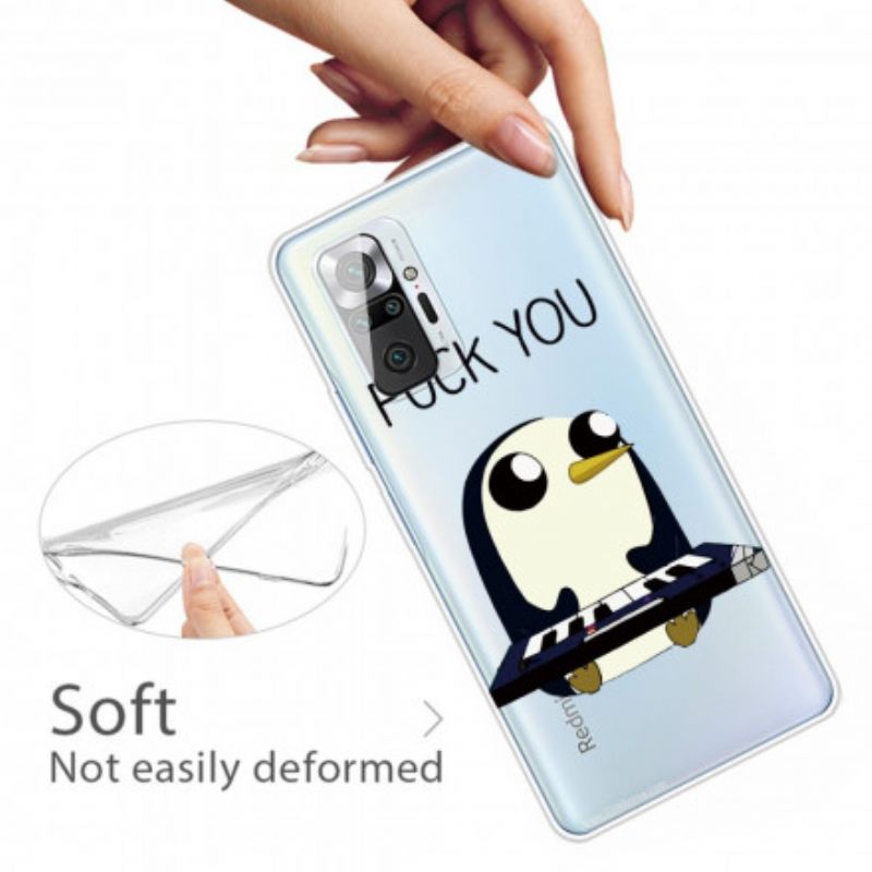 Case Xiaomi Redmi Note 10 Pro Penguin Haista Vittuun