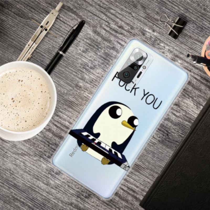 Case Xiaomi Redmi Note 10 Pro Penguin Haista Vittuun