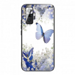 Case Xiaomi Redmi Note 10 Pro Tempered Glass Butterflies Design