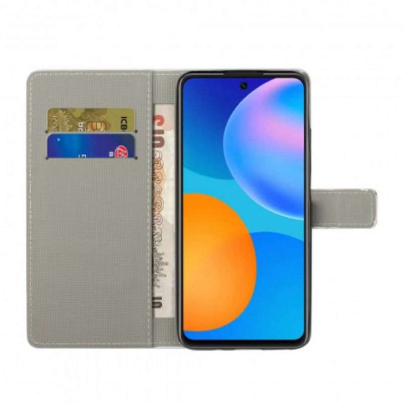 Flip Case Xiaomi Redmi Note 10 Pro Nukkuva Pöllö