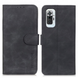 Flip Case Xiaomi Redmi Note 10 Pro Vintage Leather Effect Khazneh