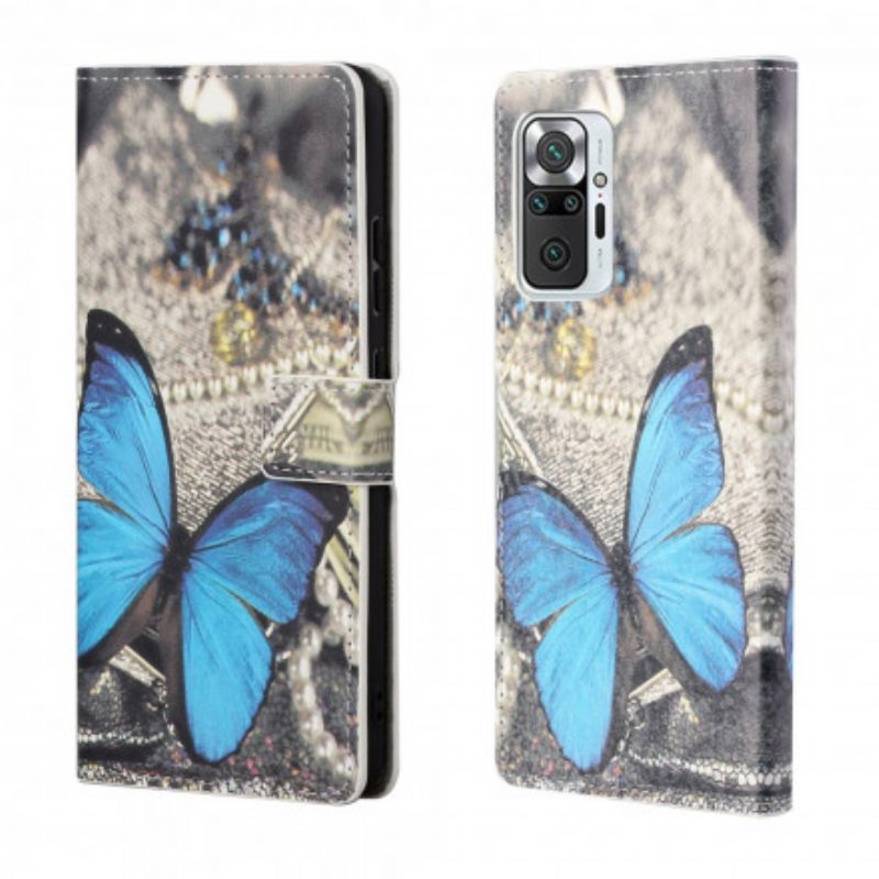 Kotelot Xiaomi Redmi Note 10 Pro Blue Butterfly