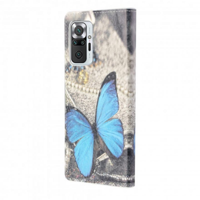 Kotelot Xiaomi Redmi Note 10 Pro Blue Butterfly