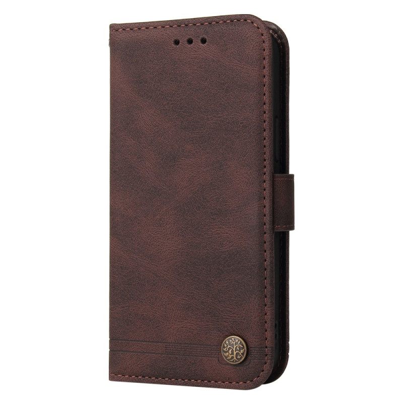 Kotelot Xiaomi Redmi Note 10 Pro Faux Leather Niitti Ja Nauha