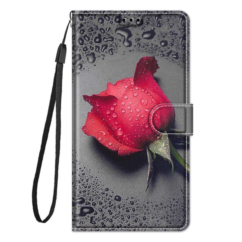 Kotelot Xiaomi Redmi Note 10 Pro Roses Kaulanauhalla