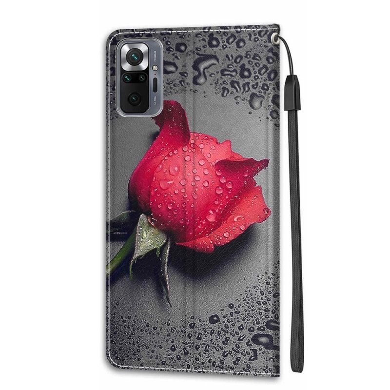 Kotelot Xiaomi Redmi Note 10 Pro Roses Kaulanauhalla