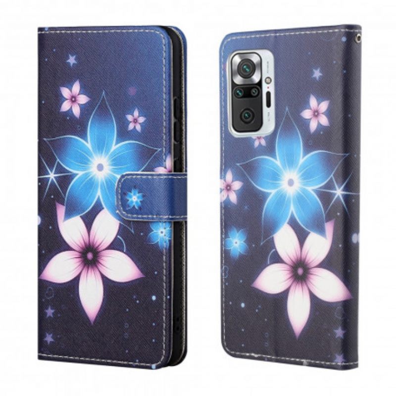 Kotelot Xiaomi Redmi Note 10 Pro Suojaketju Kuori Lunar Strap Flowers