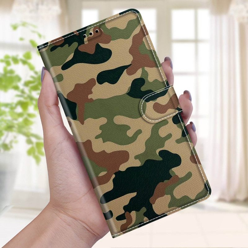 Kotelot Xiaomi Redmi Note 10 Pro Suojaketju Kuori Military Camo Hihna