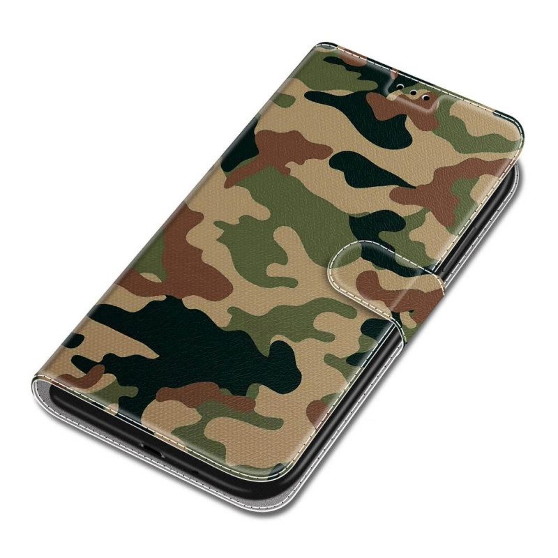 Kotelot Xiaomi Redmi Note 10 Pro Suojaketju Kuori Military Camo Hihna