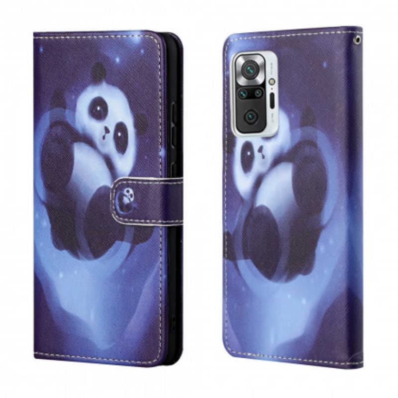 Kotelot Xiaomi Redmi Note 10 Pro Suojaketju Kuori Panda Space Lanyard