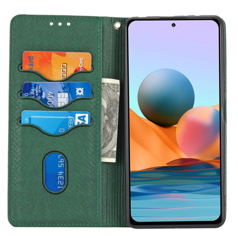 Kotelot Xiaomi Redmi Note 10 Pro Suojaketju Kuori Tyylinen Kudottu Nahkahihna