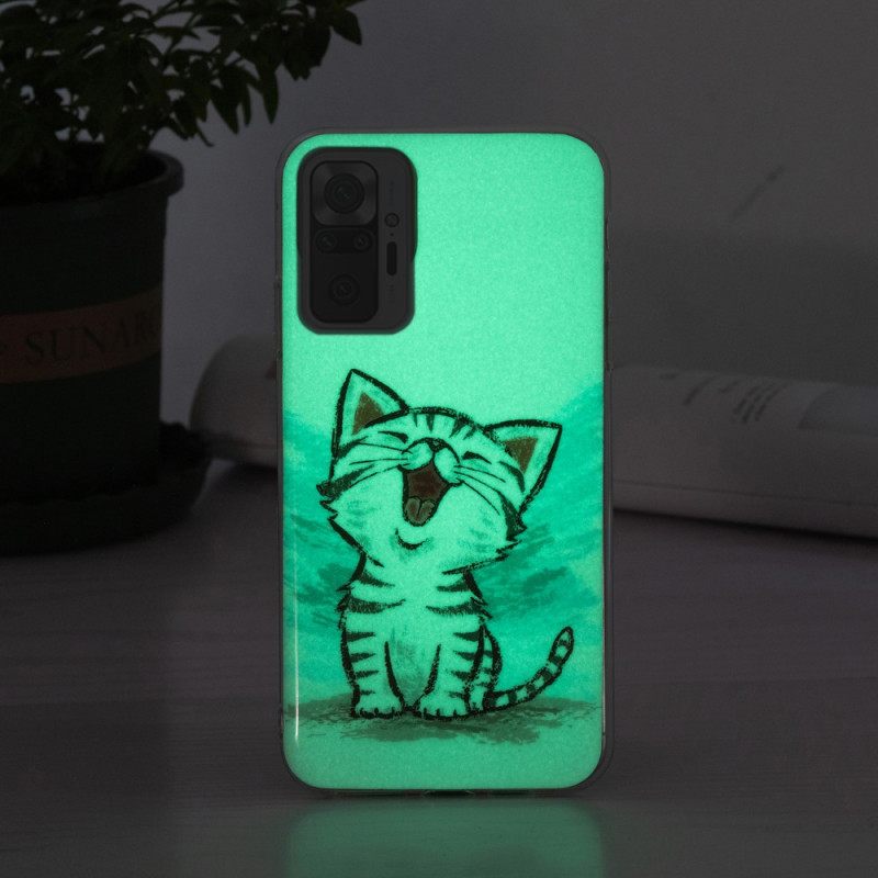 Kuori Xiaomi Redmi Note 10 Pro Fluoresoiva Kissa