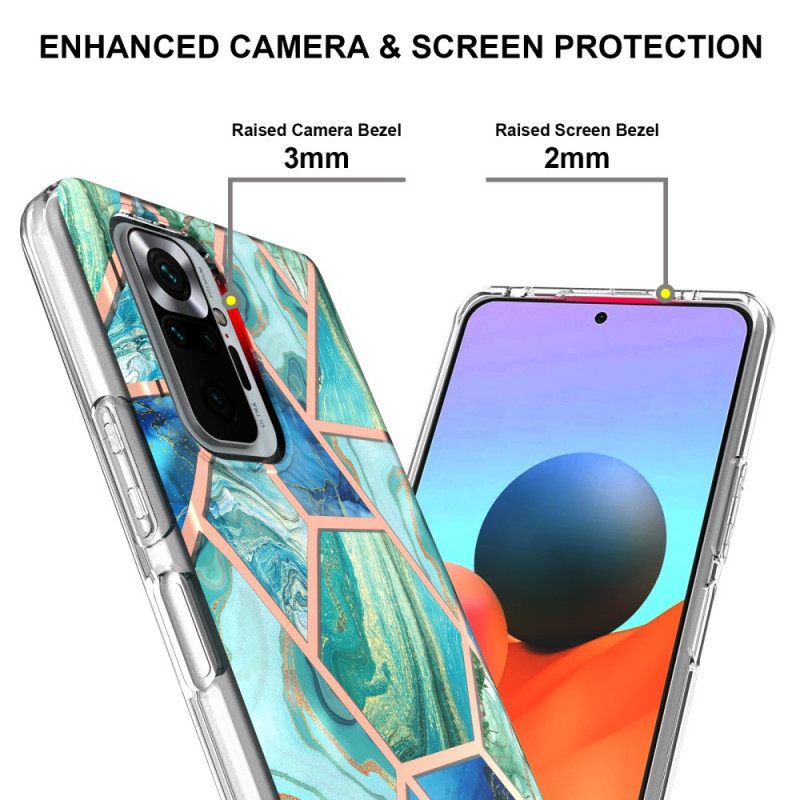 Kuori Xiaomi Redmi Note 10 Pro Intense Geometry Marble