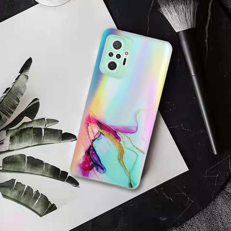 Kuori Xiaomi Redmi Note 10 Pro Laser Effect Marble