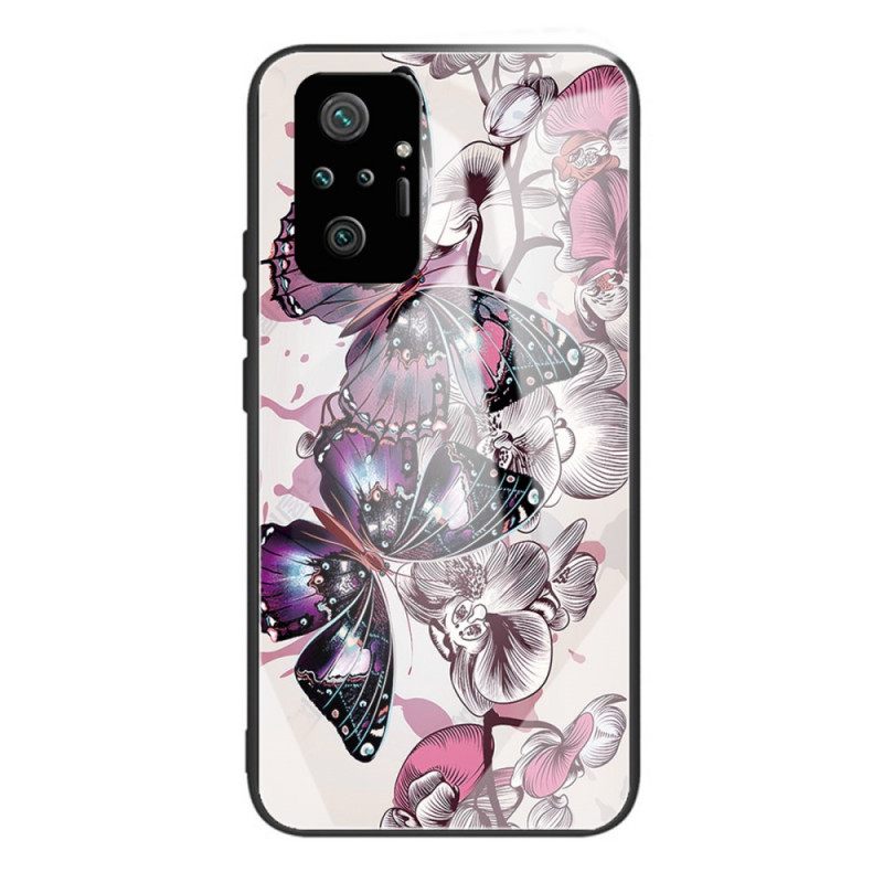 Kuori Xiaomi Redmi Note 10 Pro Tempered Glass Butterflies Variation