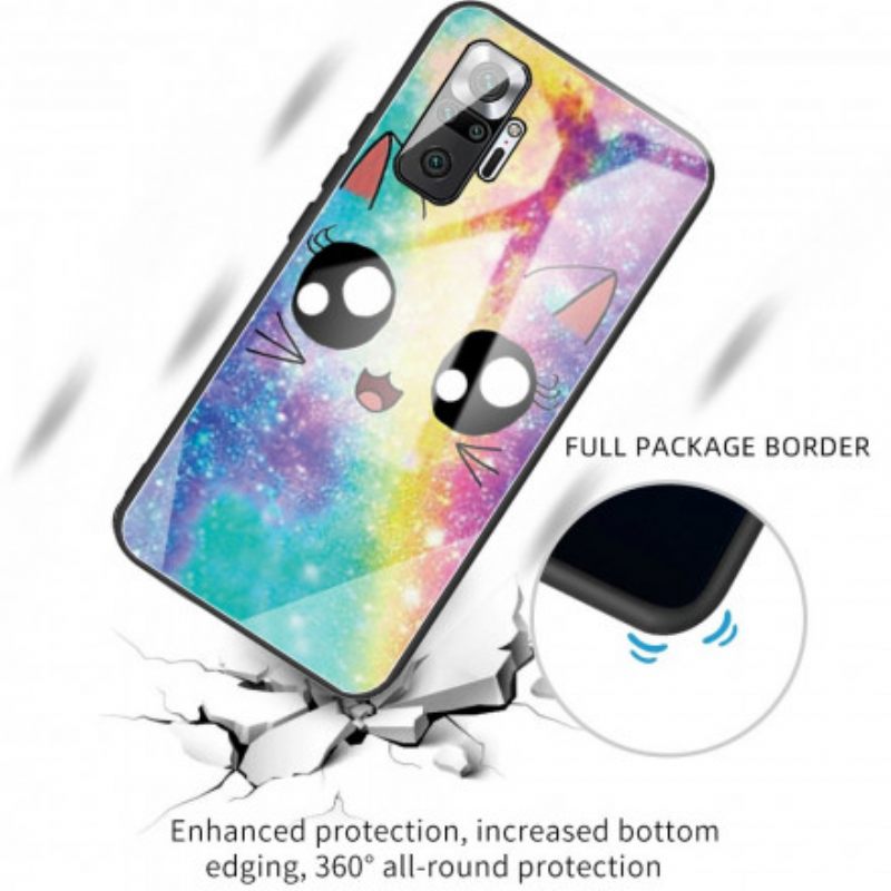 Kuori Xiaomi Redmi Note 10 Pro Tempered Glass Cat