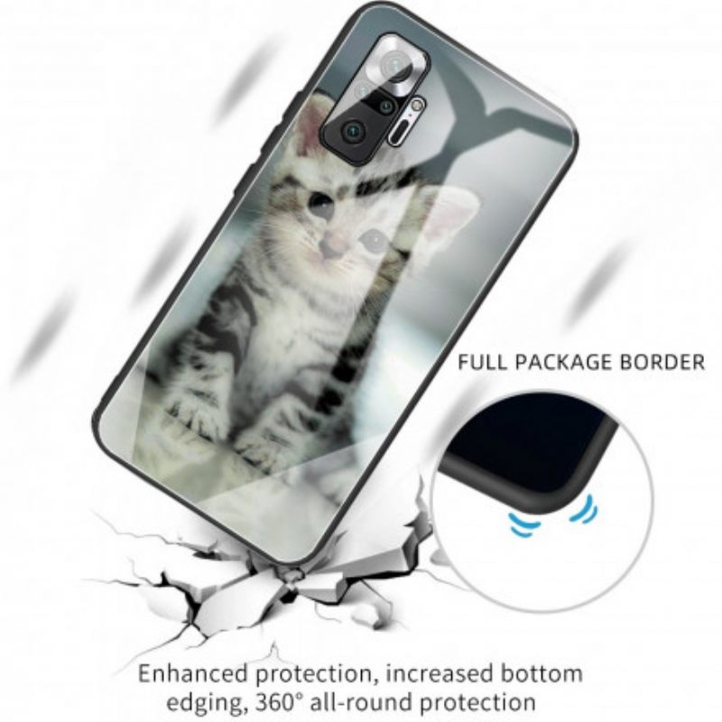 Kuori Xiaomi Redmi Note 10 Pro Tempered Glass Kitten