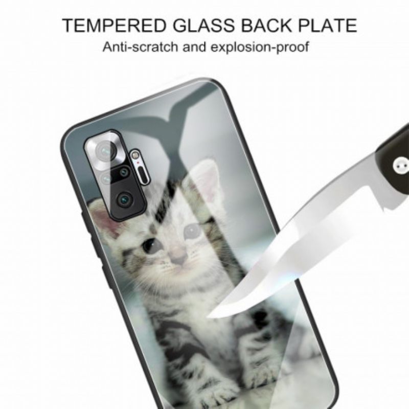 Kuori Xiaomi Redmi Note 10 Pro Tempered Glass Kitten