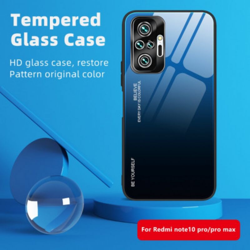 Kuori Xiaomi Redmi Note 10 Pro Tempered Glass Ole Oma Itsesi