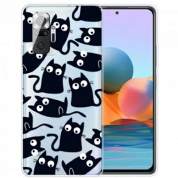 Kuori Xiaomi Redmi Note 10 Pro Useita Mustia Kissoja