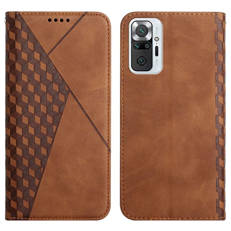 Puhelinkuoret Xiaomi Redmi Note 10 Pro Kotelot Flip Geo Leather Effect