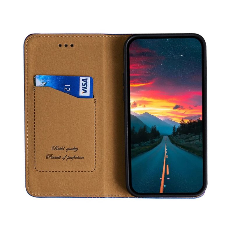 Puhelinkuoret Xiaomi Redmi Note 10 Pro Kotelot Flip Litchi Haljasnahan Ompeleet