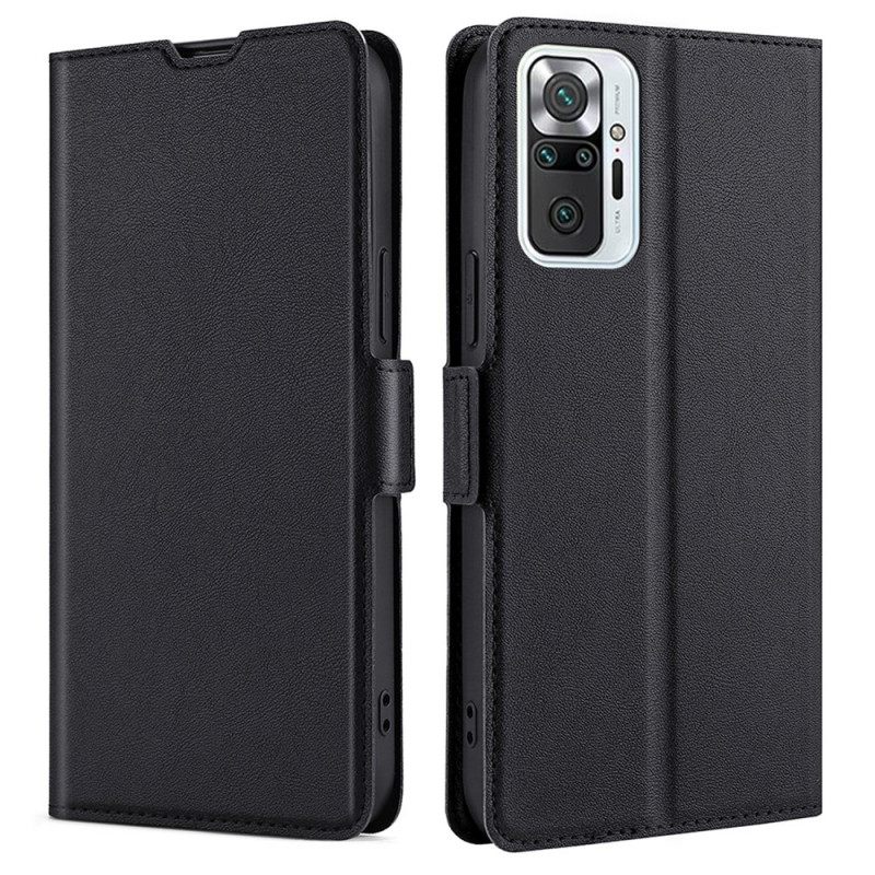 Puhelinkuoret Xiaomi Redmi Note 10 Pro Kotelot Flip Style Ultra Thin Leather