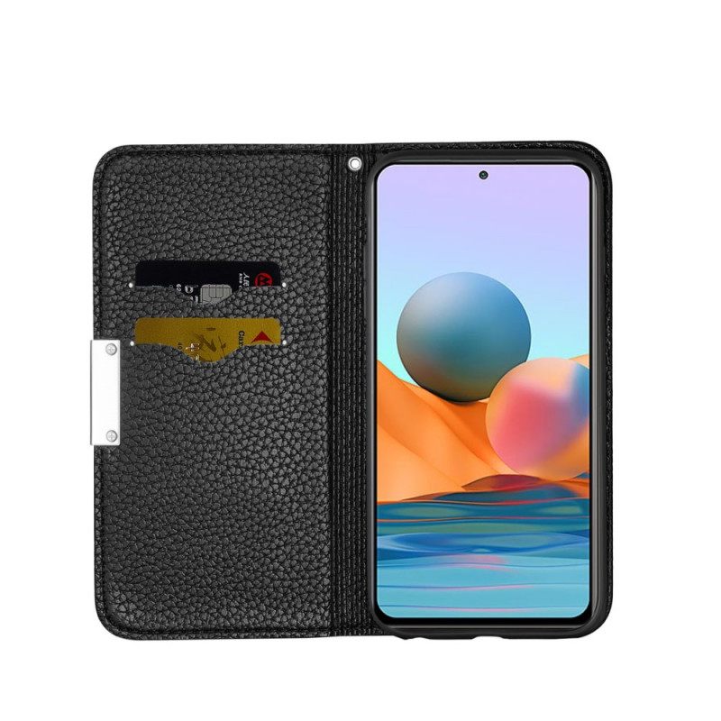 Puhelinkuoret Xiaomi Redmi Note 10 Pro Kotelot Flip Ultra Chic Litchi Faux Leather