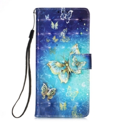 Flip Case Xiaomi Mi 11 Pro Golden Butterflies