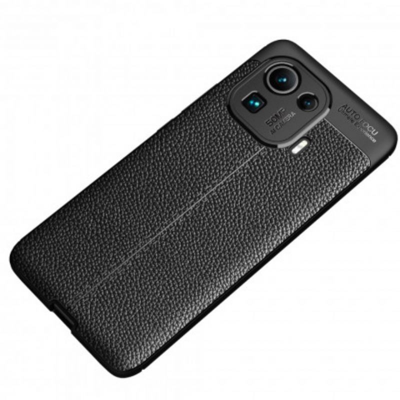 Kuori Xiaomi Mi 11 Pro Double Line Litchi Leather Effect