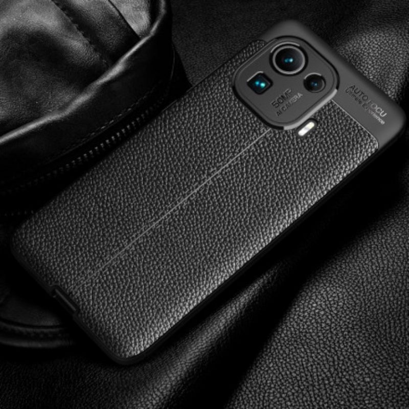 Kuori Xiaomi Mi 11 Pro Double Line Litchi Leather Effect