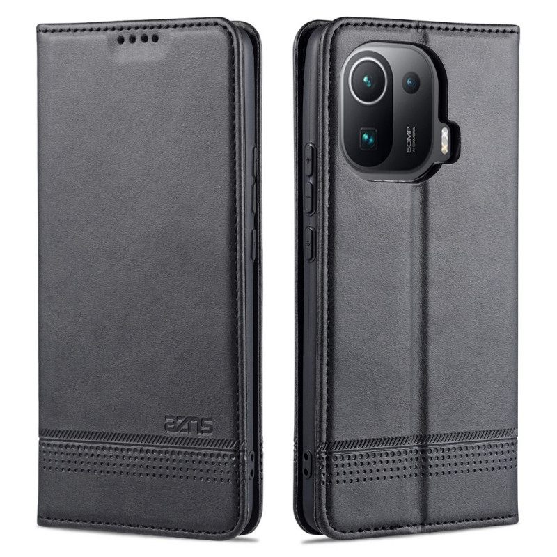 Puhelinkuoret Xiaomi Mi 11 Pro Kotelot Flip Style Leather Azns