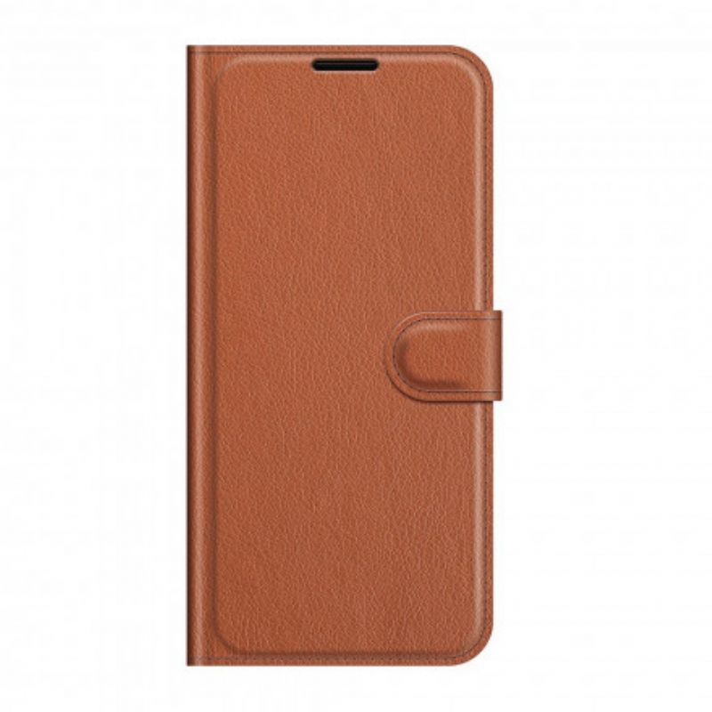 Kotelot Vivo Y72 5G Classic Litchi Faux Leather