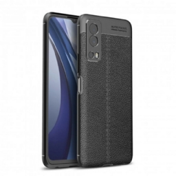 Kuori Vivo Y72 5G Double Line Litchi Leather Effect