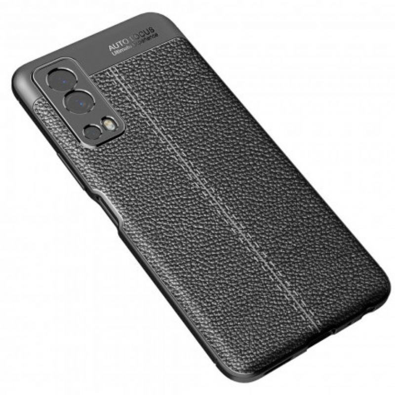 Kuori Vivo Y72 5G Double Line Litchi Leather Effect