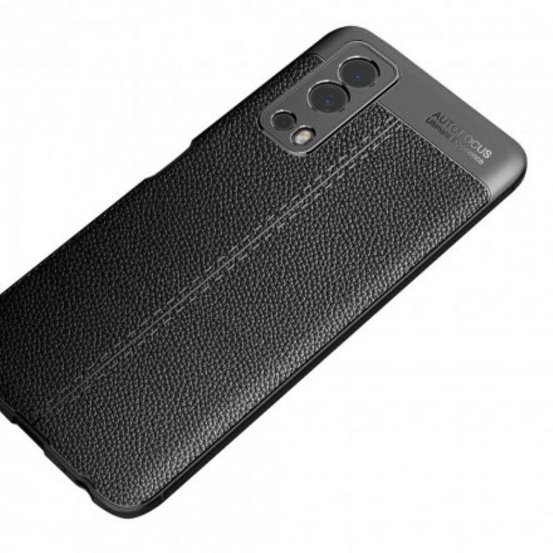 Kuori Vivo Y72 5G Double Line Litchi Leather Effect