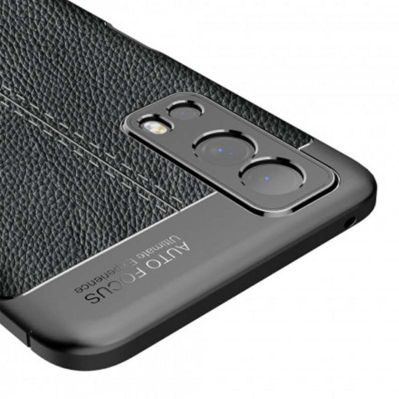 Kuori Vivo Y72 5G Double Line Litchi Leather Effect