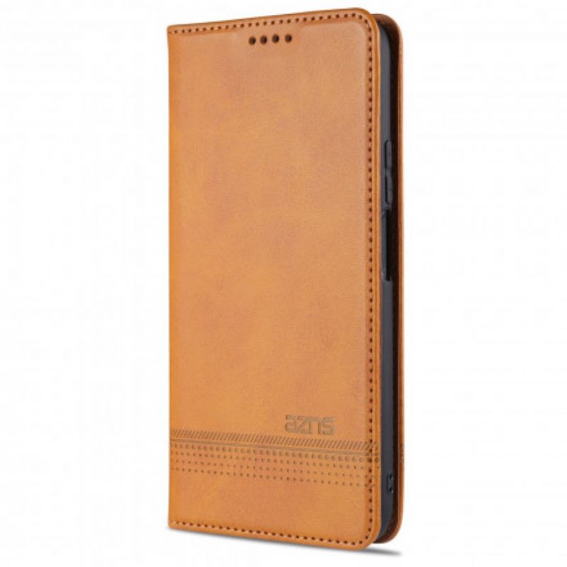 Puhelinkuoret Vivo Y72 5G Kotelot Flip Style Leather Azns