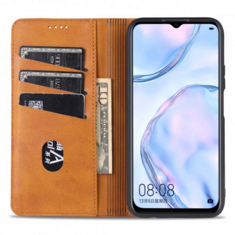 Puhelinkuoret Vivo Y72 5G Kotelot Flip Style Leather Azns