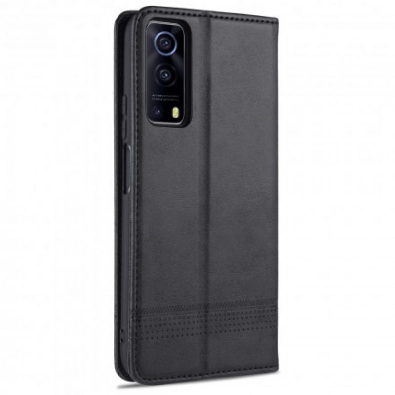 Puhelinkuoret Vivo Y72 5G Kotelot Flip Style Leather Azns